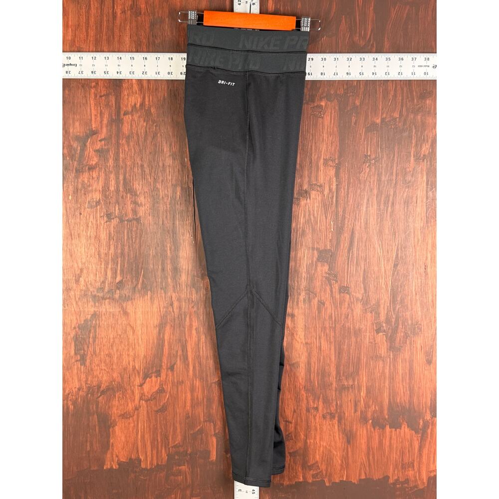 Nike Pro Combat Activewear Compression High Waist Tights JDI Black Blue Small - Picture 9 of 11